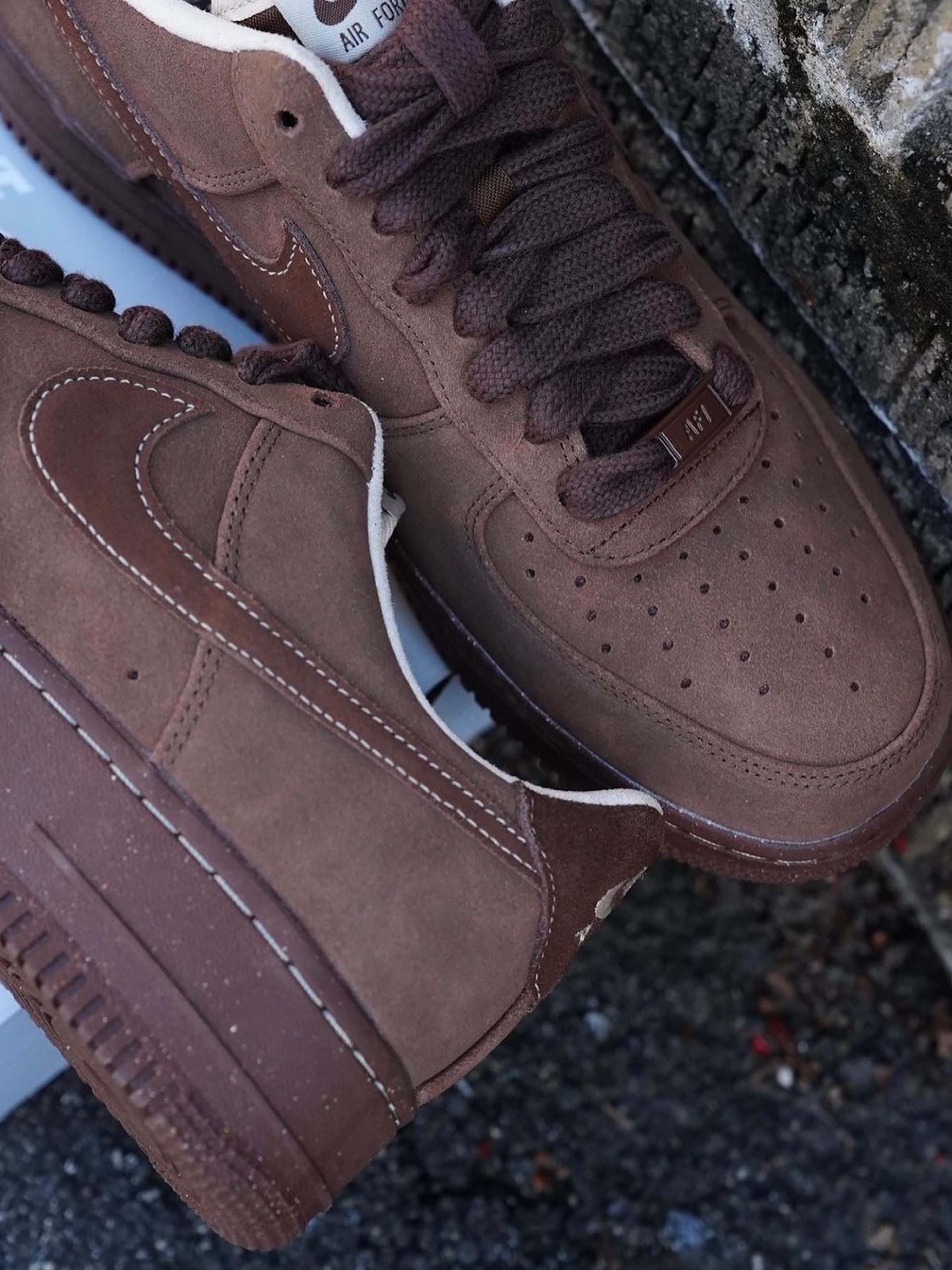 (W) Nike Air Force 1 '07 Cacao Wow 착용 스타일 - 3