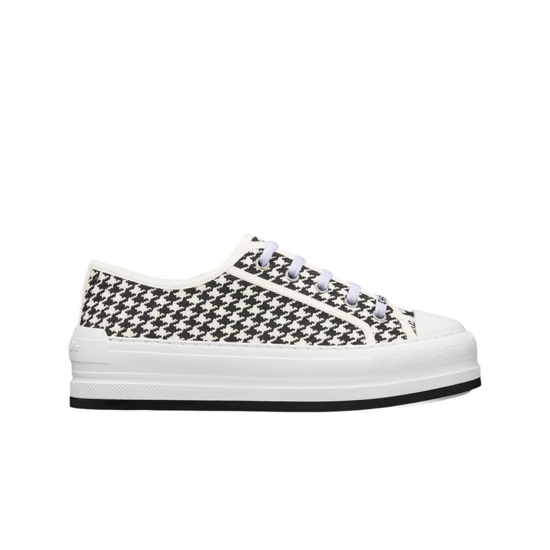 KCK385MPK-S19W (W) Dior Walk'n'platform Sneaker Black White Micro Houndstooth