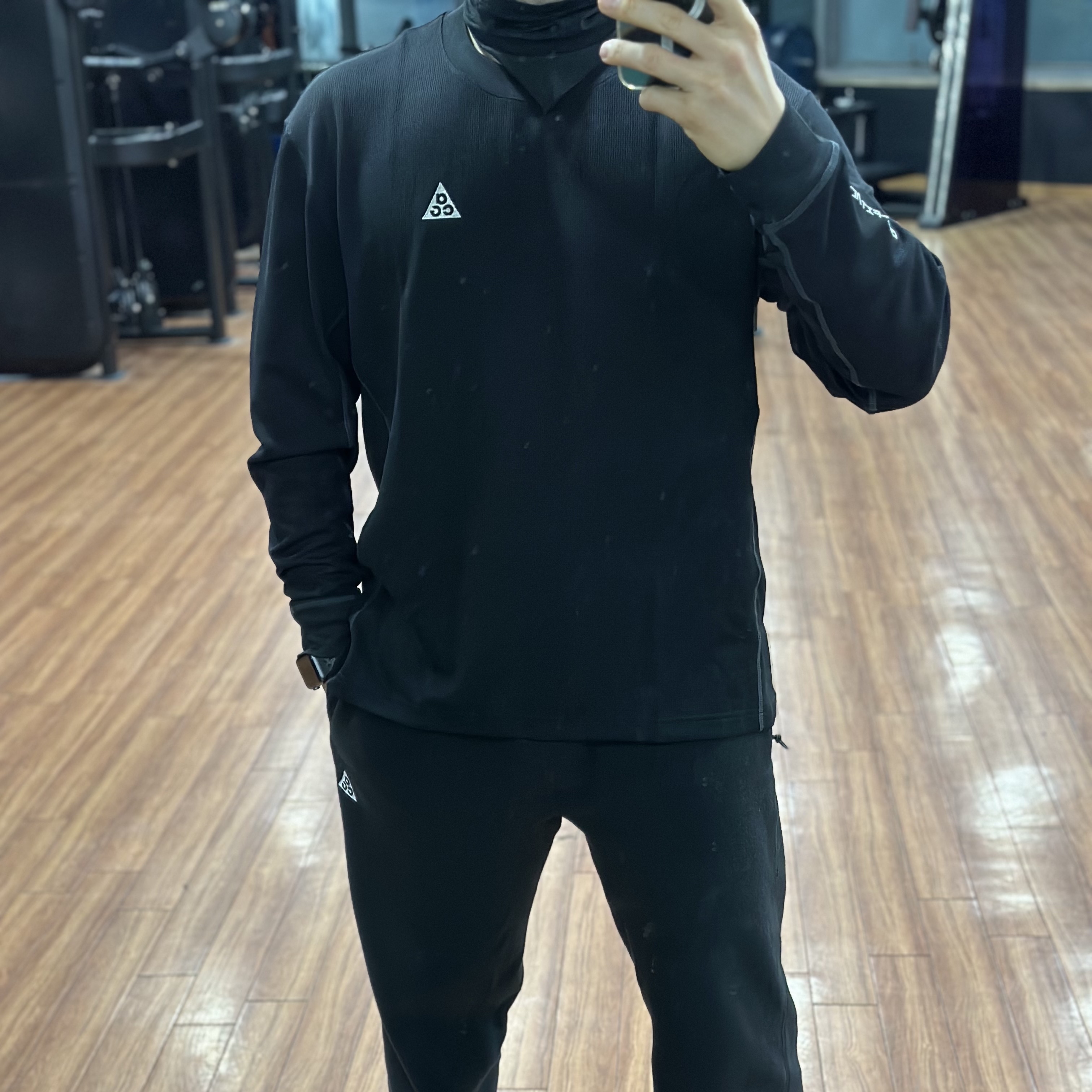 Nike ACG Dri-Fit ADV Goat Rocks Long Sleeve Winterized Top Black - Asia 착용 스타일