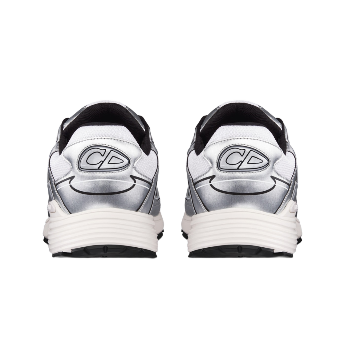 디올 B30 스니커즈 화이트 메쉬 실버 톤 메탈릭(Dior B30 Sneaker White Mesh Silver Tone Metallic) - 2