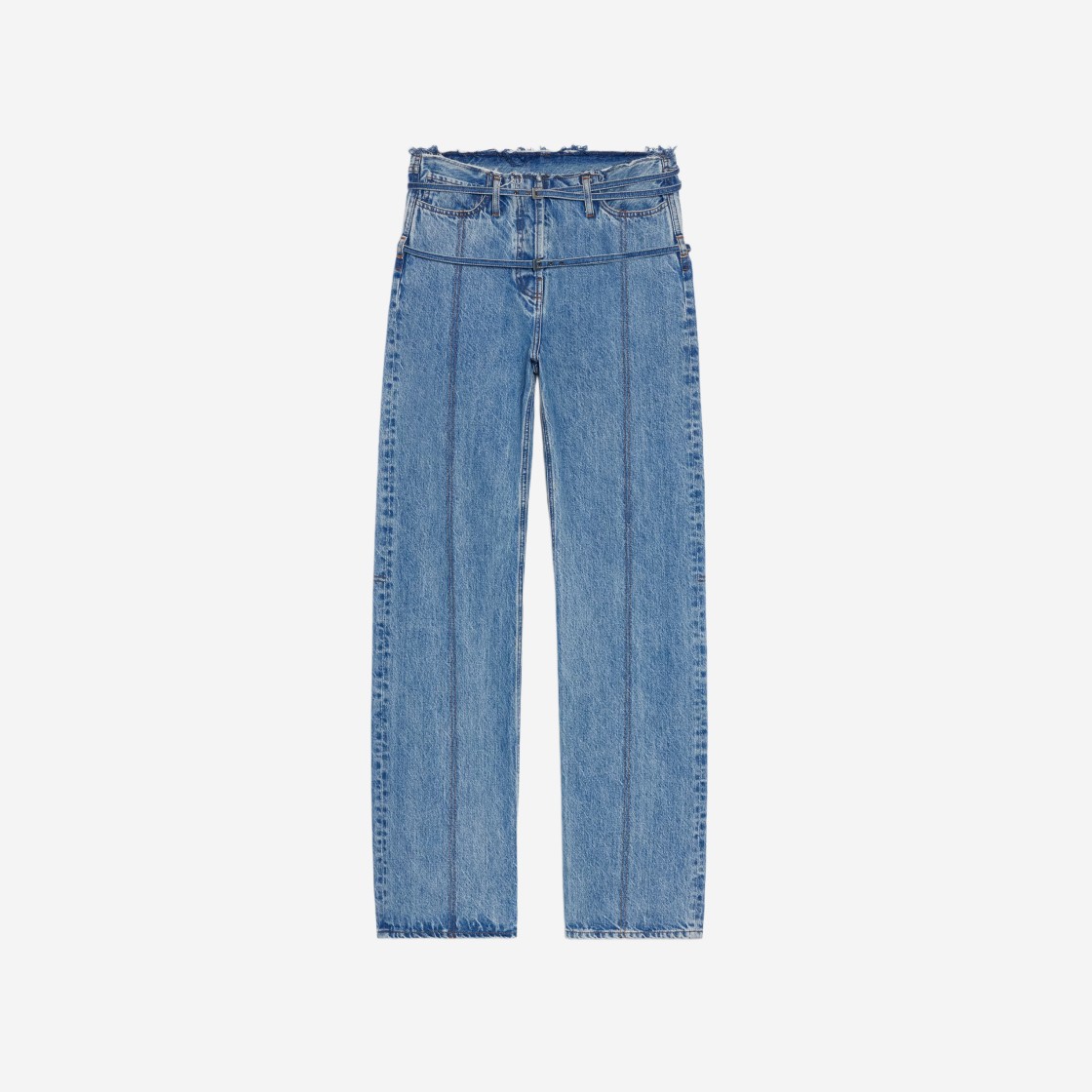 (W) Jacquemus Le de Nîmes Caraco Belted Jeans Light Blue Tabac 상세 이미지 1