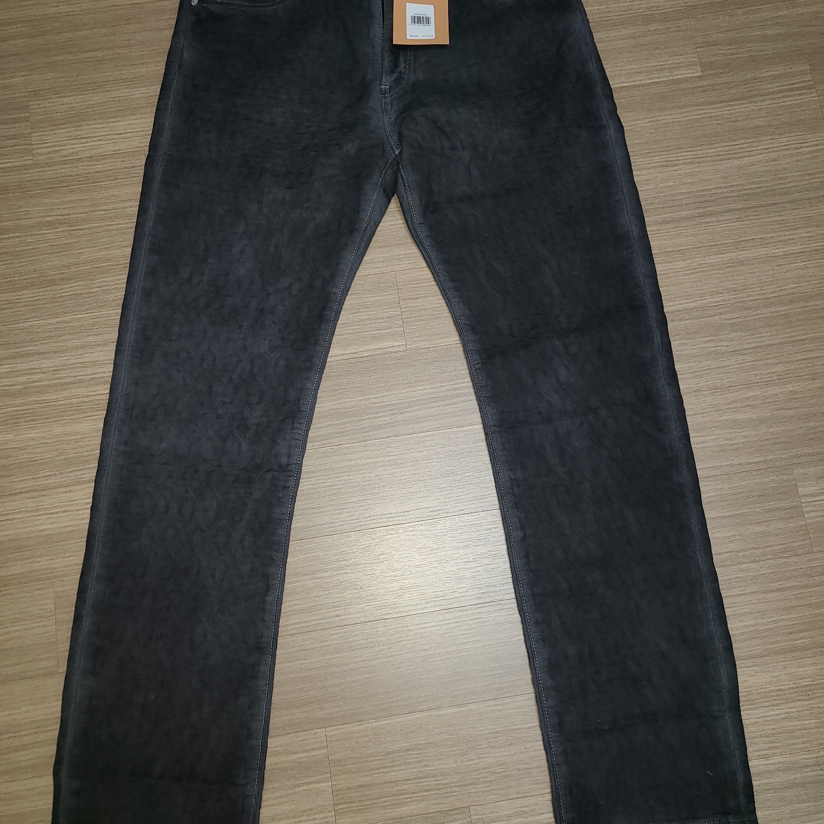 Stussy x Levi's Jacquard Jean Black 착용 스타일 - 2