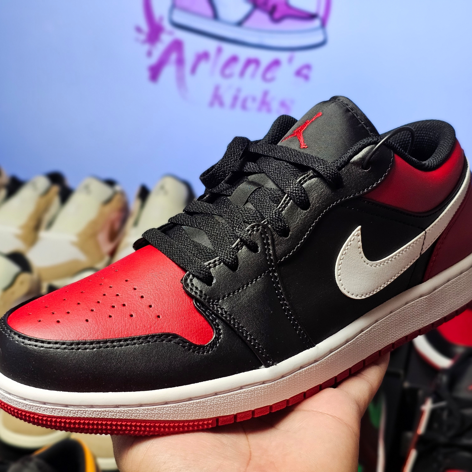 Jordan 1 Low Alternate Bred Toe 착용 스타일