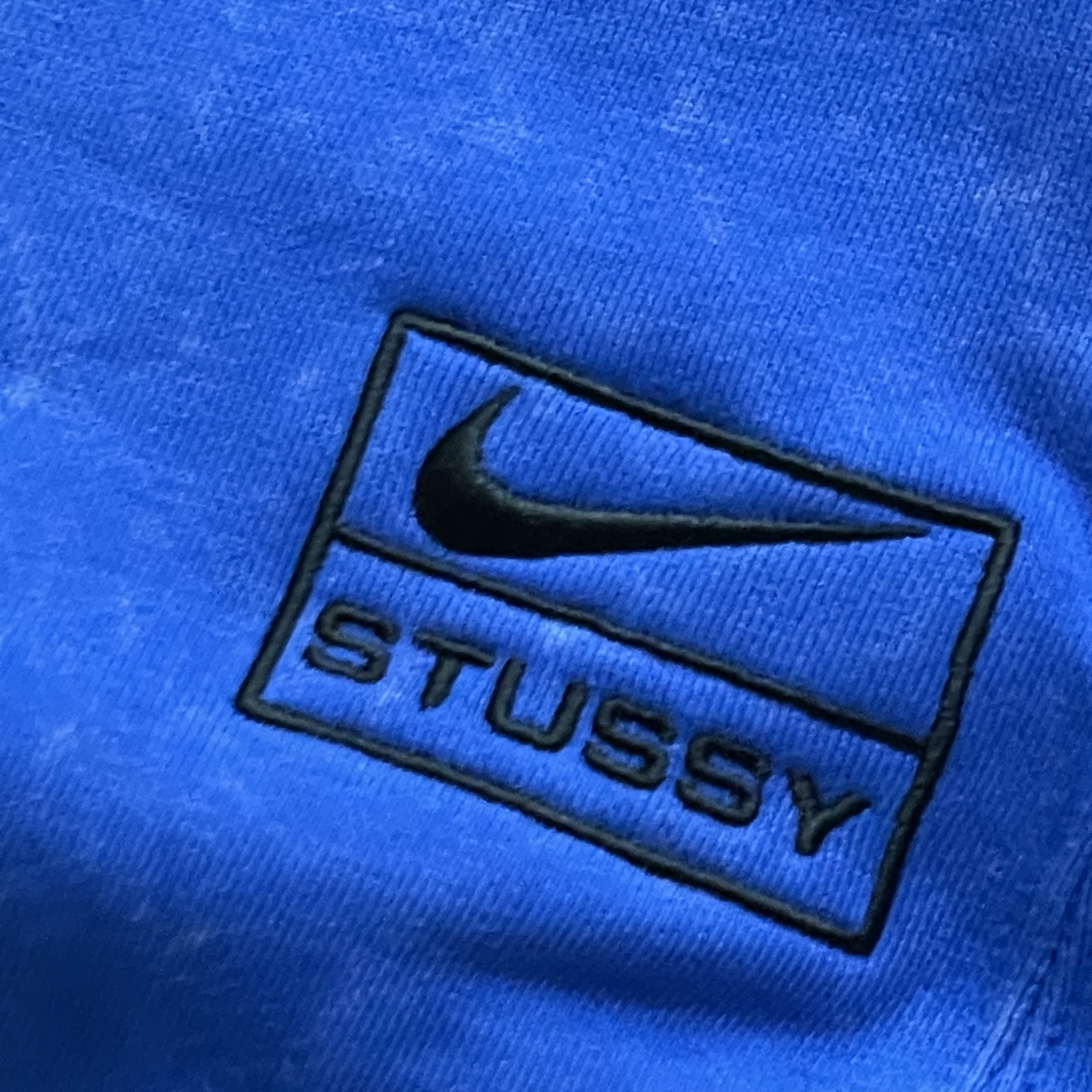 Nike x Stussy NRG Acid Washed Fleece Pants Game Royal (DR4025-480) 착용 스타일