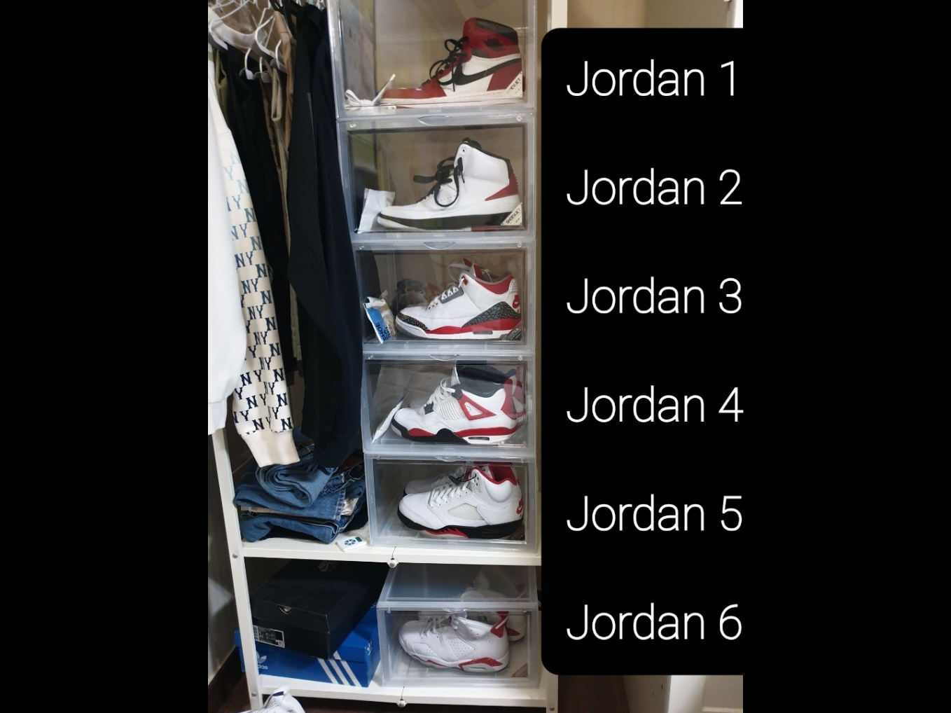 Jordan 5 Retro Fire Red Silver Tongue 2020, Jordan 1 Retro High OG Patent Bred 착용 스타일 - 3