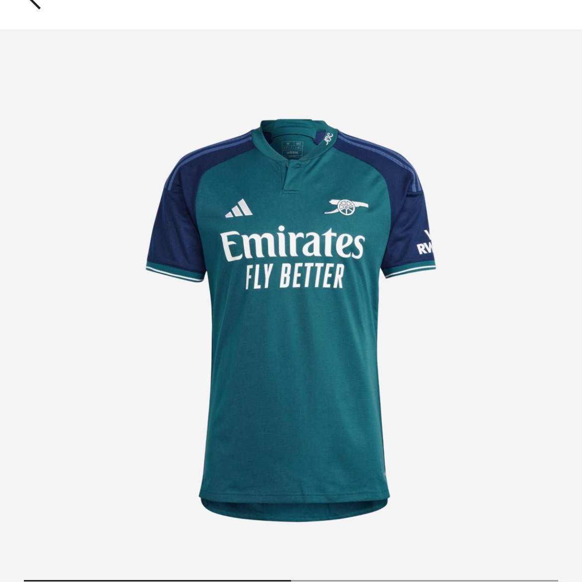 Adidas Arsenal 2023/24 3rd Jersey Rich Green Collegiate Navy - KR Sizing (Non Marking Ver.) 착용 스타일