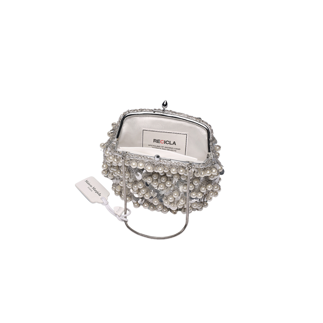 Maison Margiela Recicla Sequin Bead Bag Silver Color 상세 이미지 2