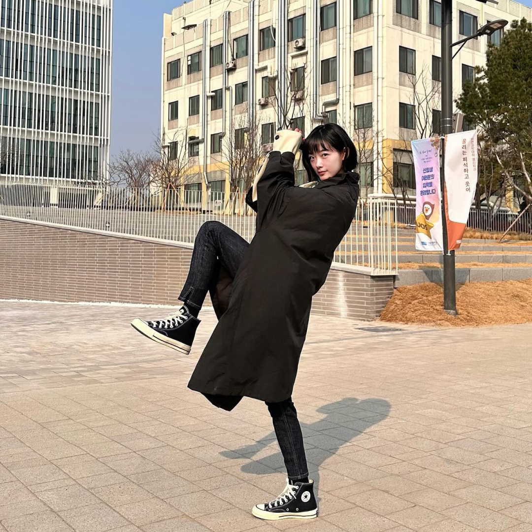 Converse Chuck 70 Hi Black 착용 스타일 - 2