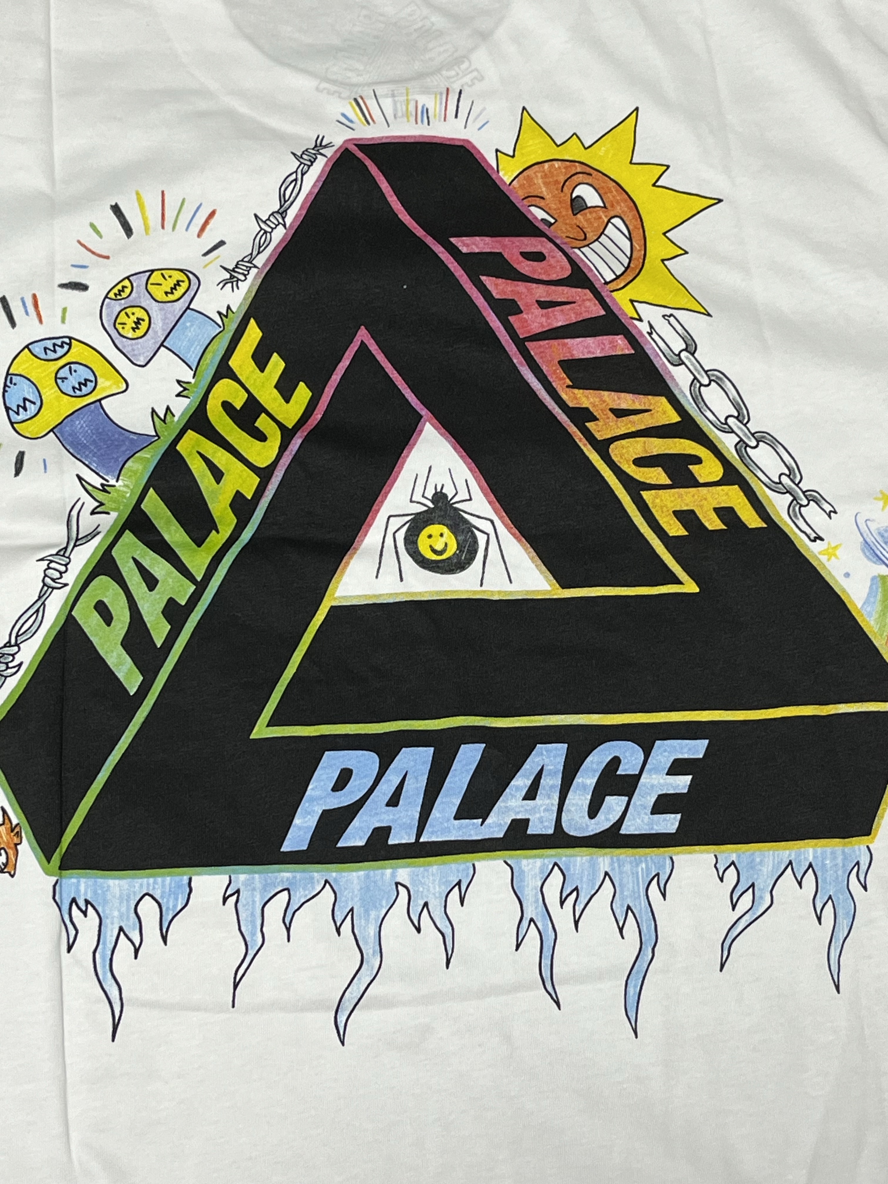 Palace Tri-Lottie T-Shirt White - 23FW 착용 스타일