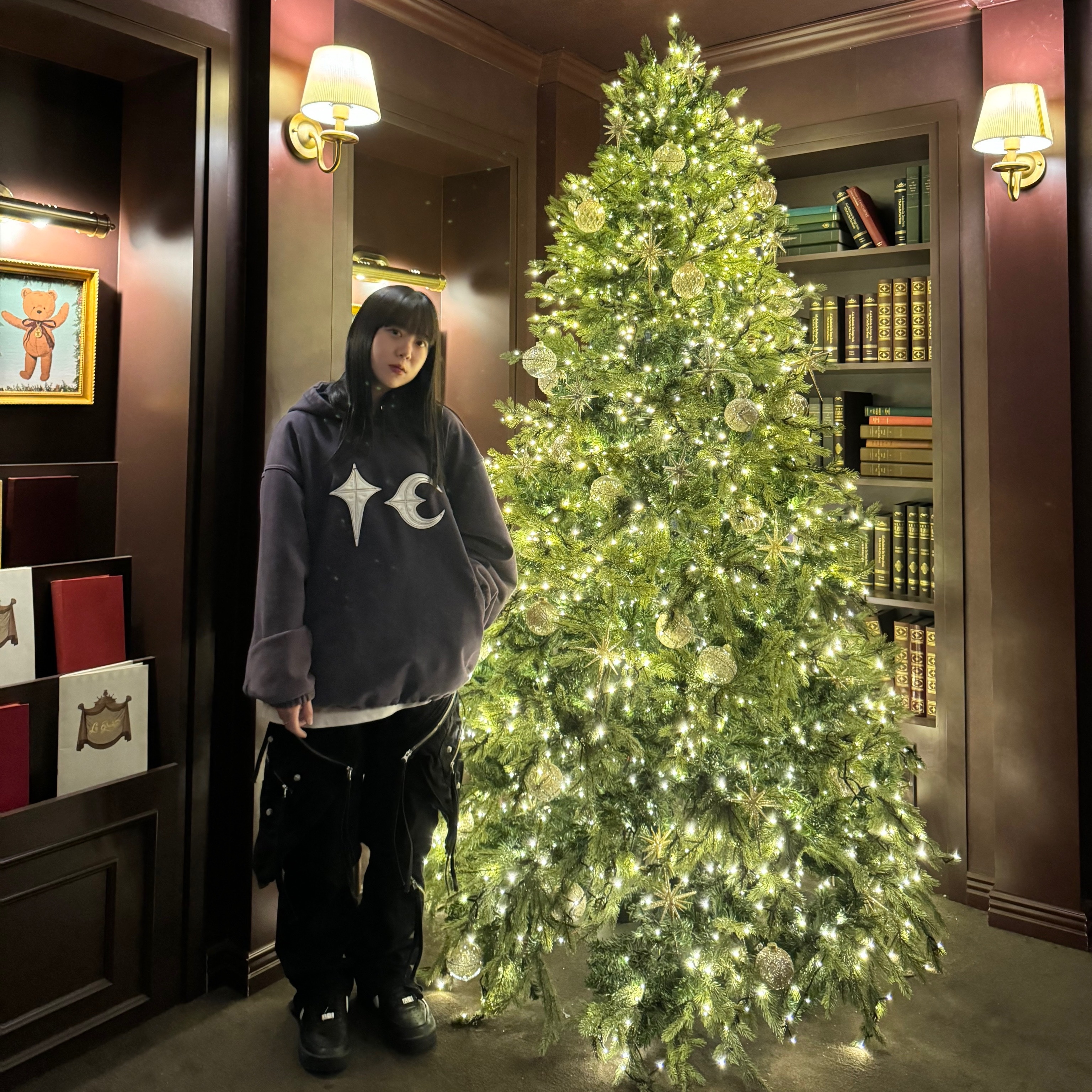 Thug Club Rock Hoodie Navy, Nike x Ambush Air Force 1 Low SP Black 착용 스타일 - 2
