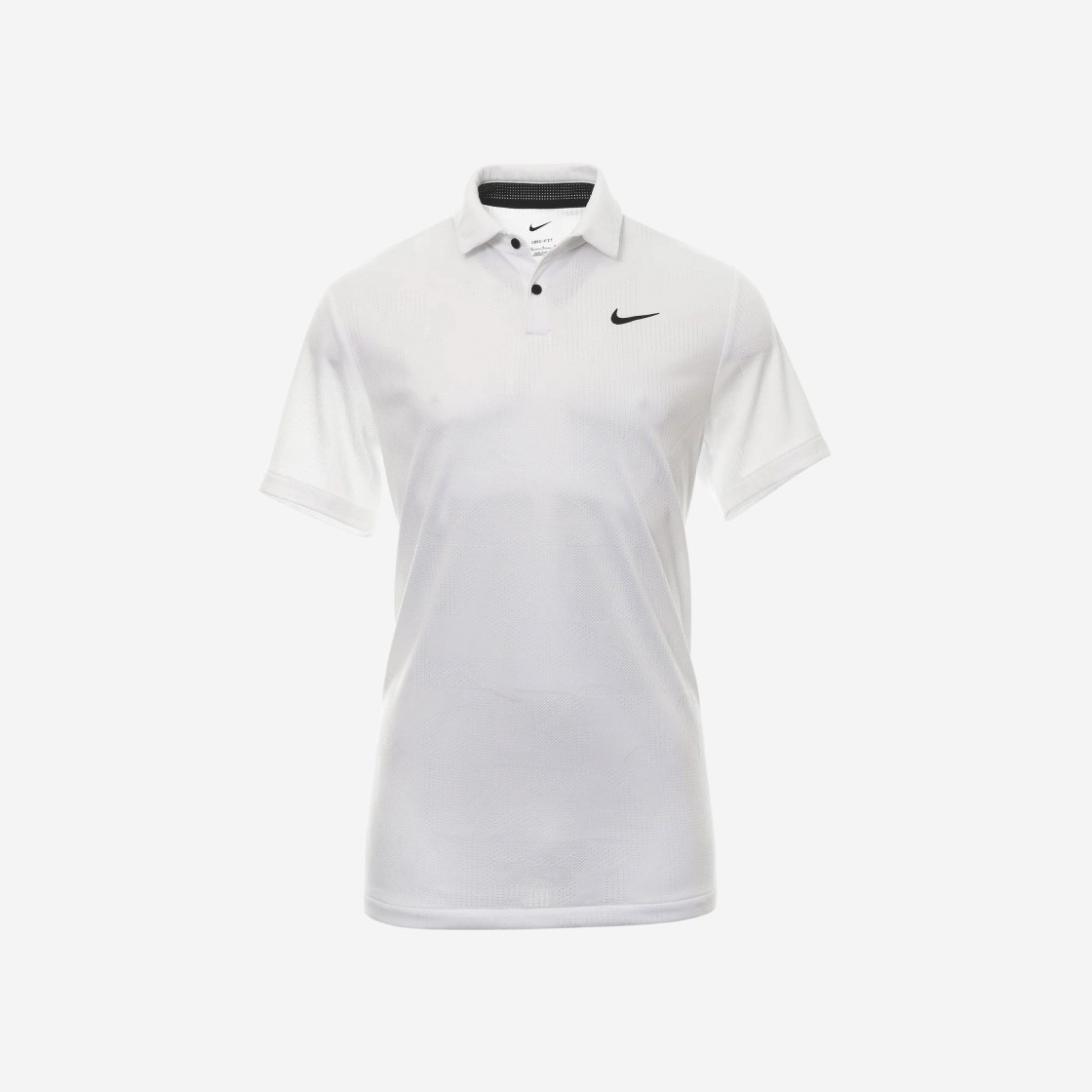 Nike Dri-Fit Tour Jacquard Golf Polo T-Shirts White Black - Asia 상세 이미지 1