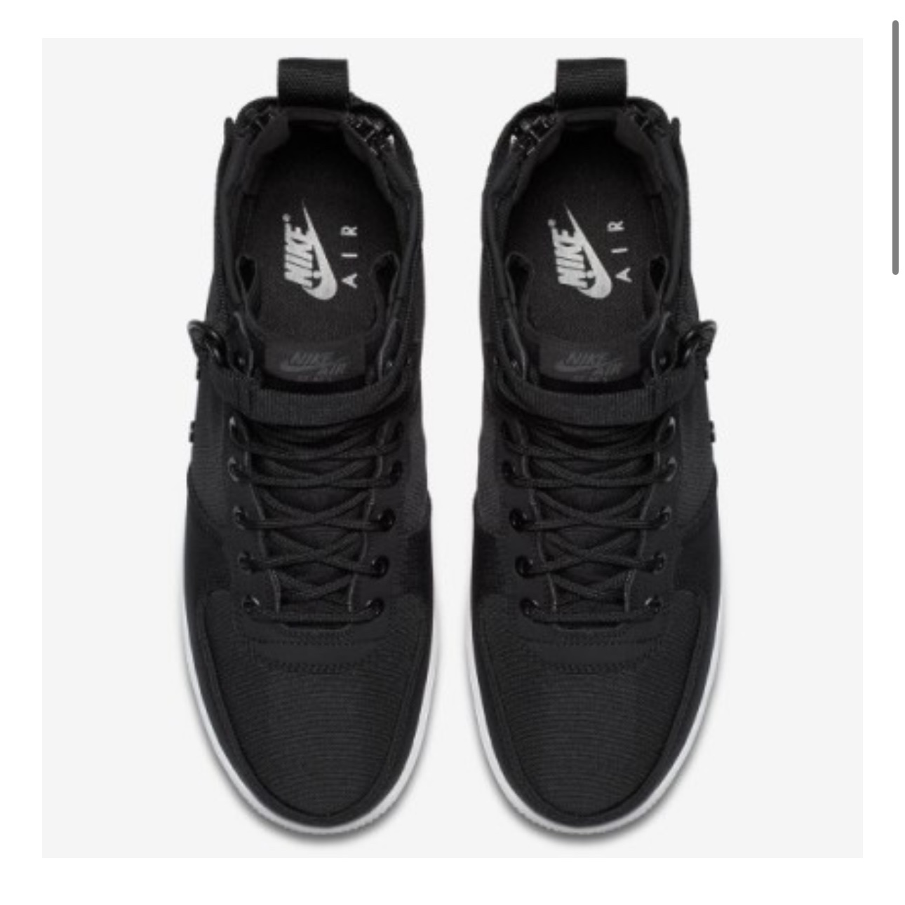 Nike SF Air Force 1 Mid Black Anthracite White 착용 스타일 - 3