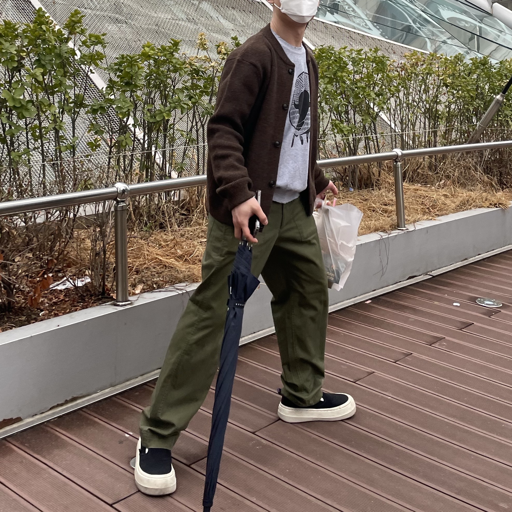 Andersen Andersen Skipper Jacket Natural Brown 착용 스타일