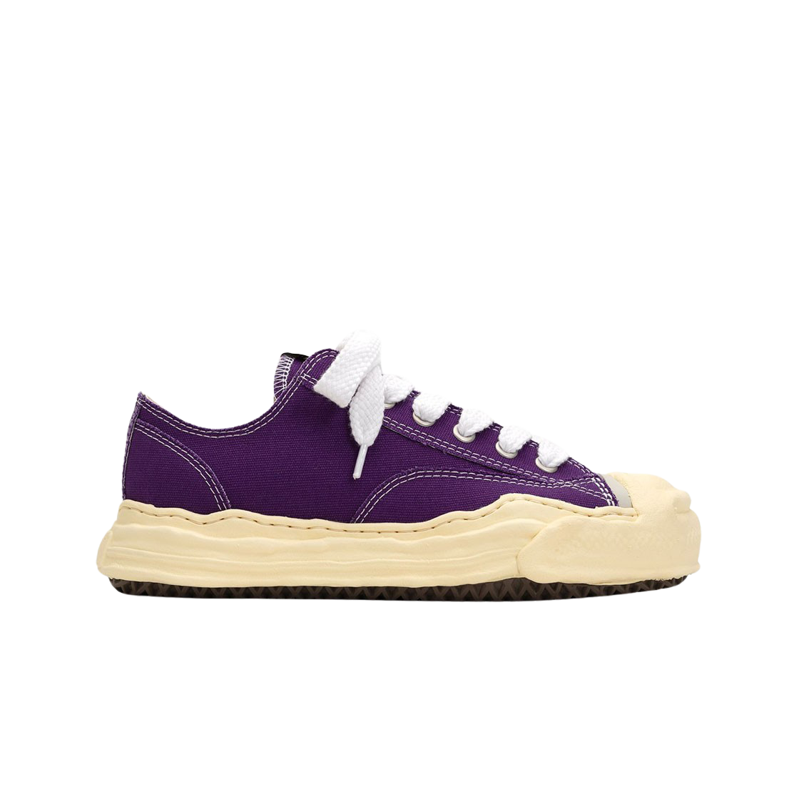 Maison Mihara Yasuhiro Hank VL OG Sole Canvas Low-top Sneakers Purple 상세 이미지 1