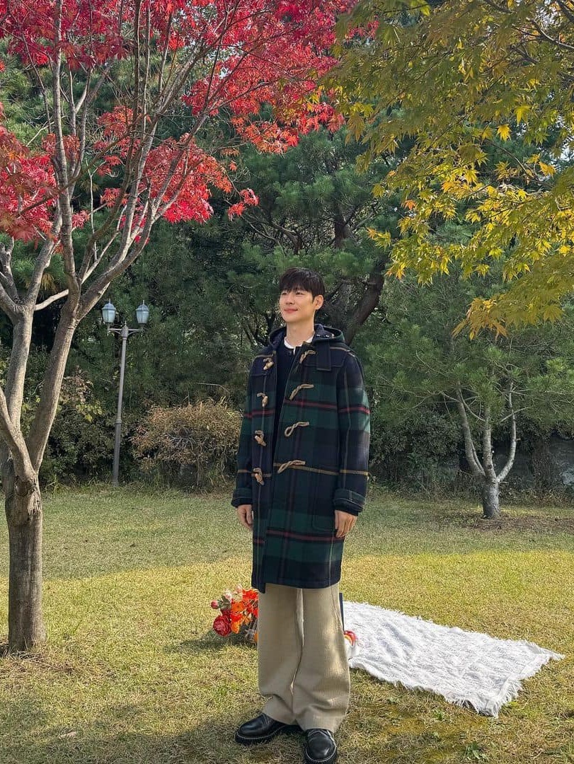 London Tradition Martin Mens Duffle Coat Seaweed D12, London Tradition Milford Mens Oversize Duffle Coat Seaweed 176 착용 스타일 - 3