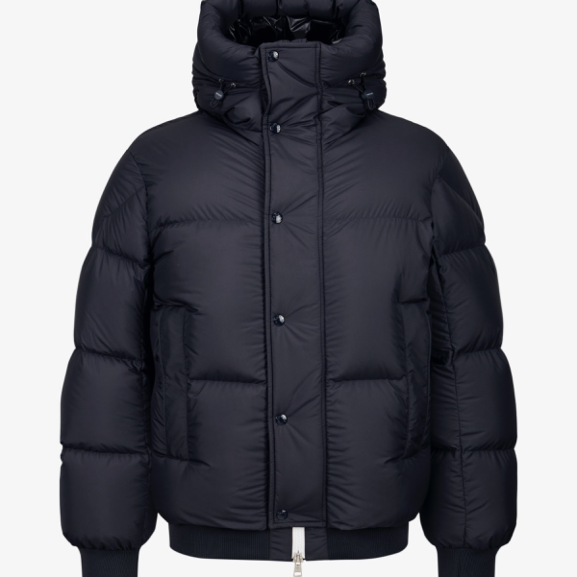 Moncler Risler Short Down Jacket Navy Blue - 23FW 착용 스타일