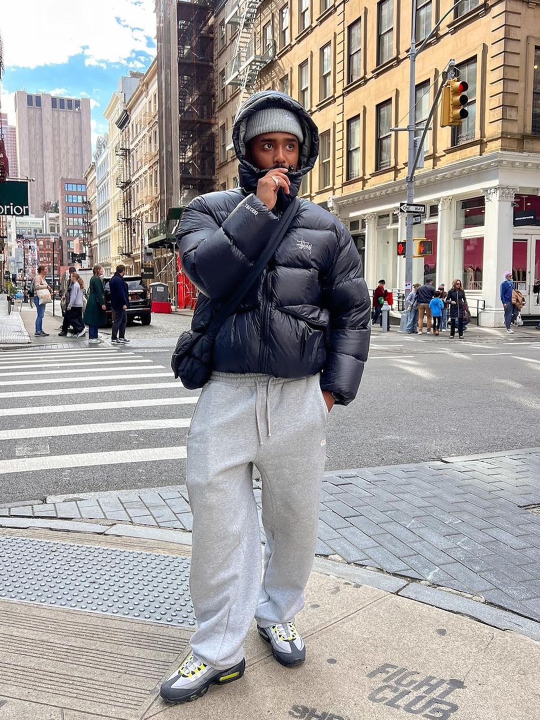 Stussy Down Parka Micro Ripstop Phantom Black, Moncler Vezere Short Down Jacket Black - 23FW 착용 스타일 - 2