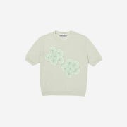 Saenginstudios Flower Lace Hlaf Knit Mint