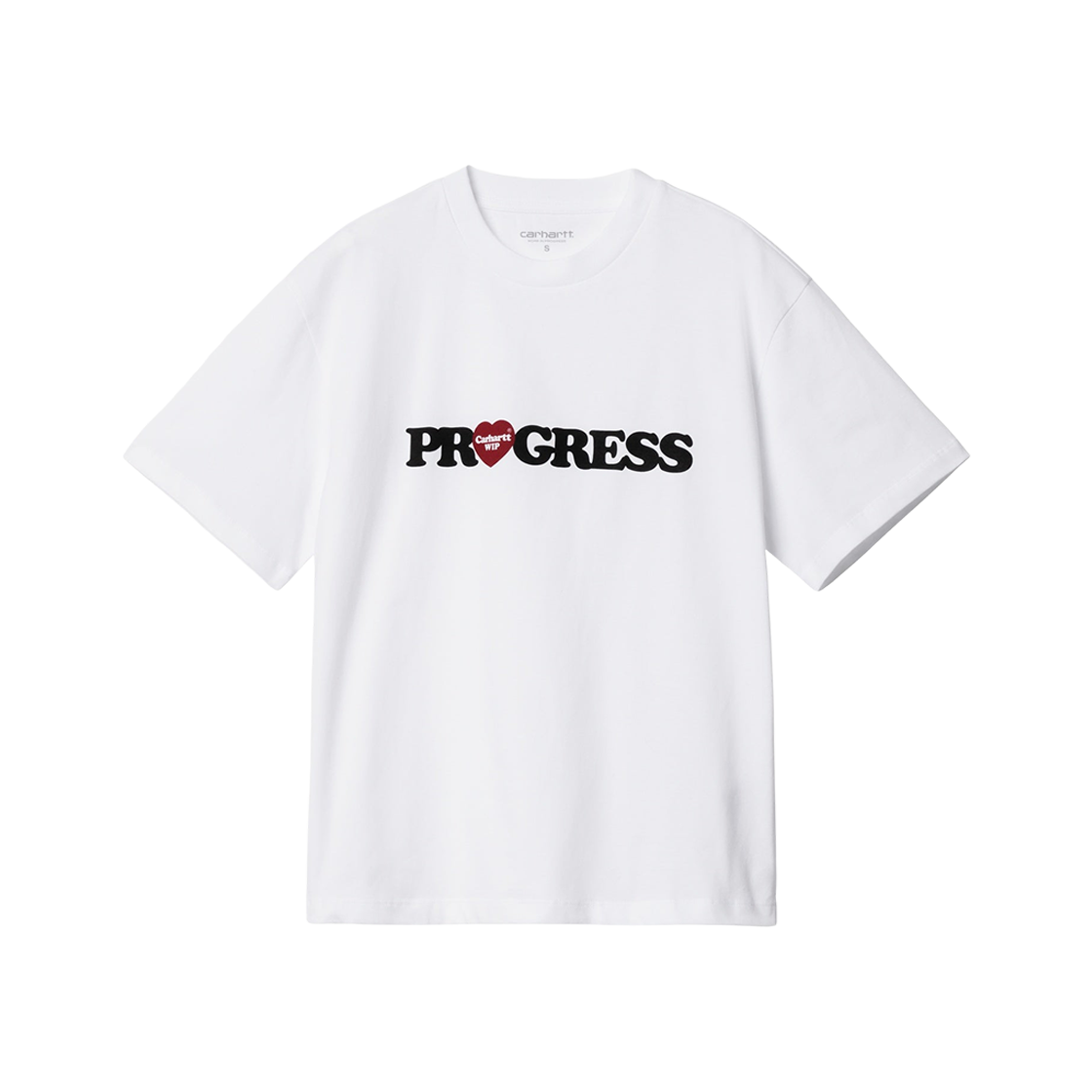 (W) Carhartt WIP I Heart Progress T-Shirt White 상세 이미지 1