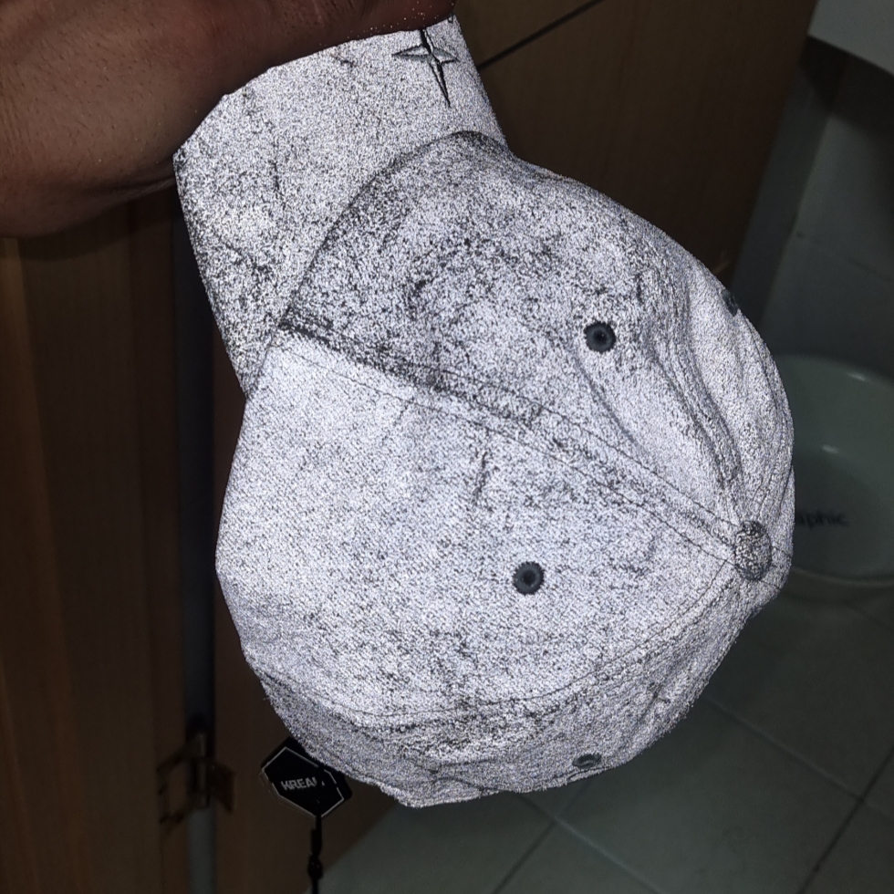 Supreme x Stone Island Denim 6-Panel Reflective - 23FW 착용 스타일