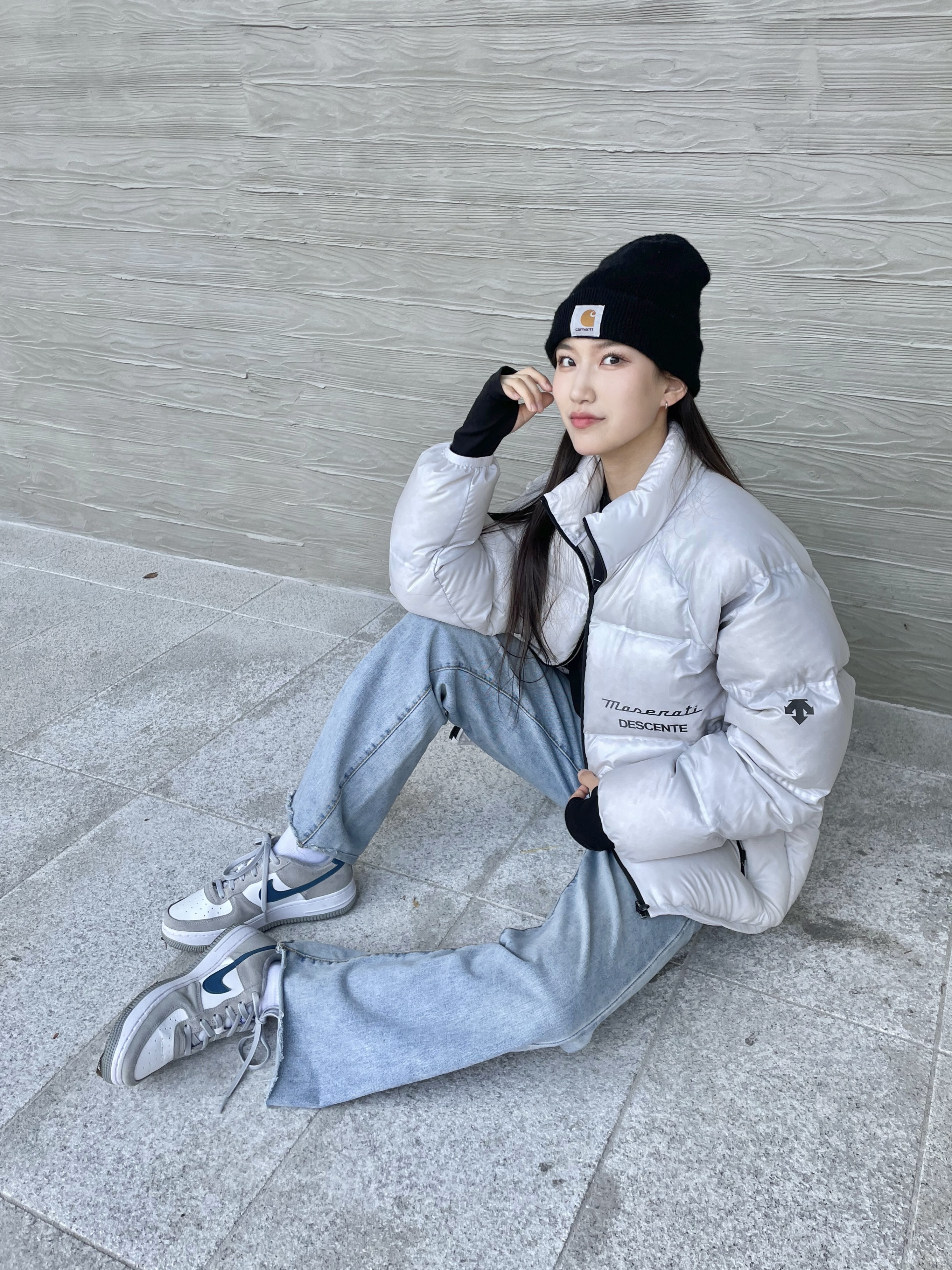Carhartt Knit Cuffed Beanie Black, (GS) Nike Court Borough Low 2 Light Smoke Grey 착용 스타일
