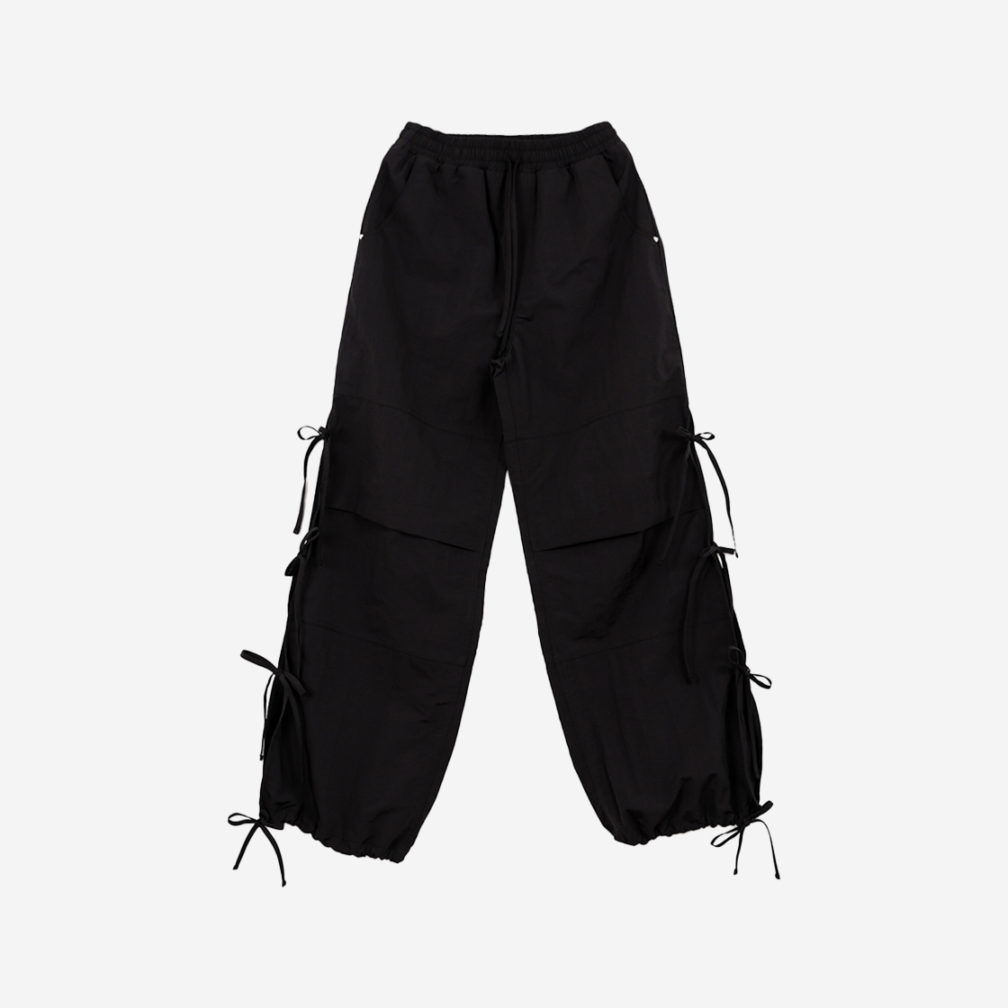 23SMPT002 Saenginstudios Knot Ribbon Pants Black