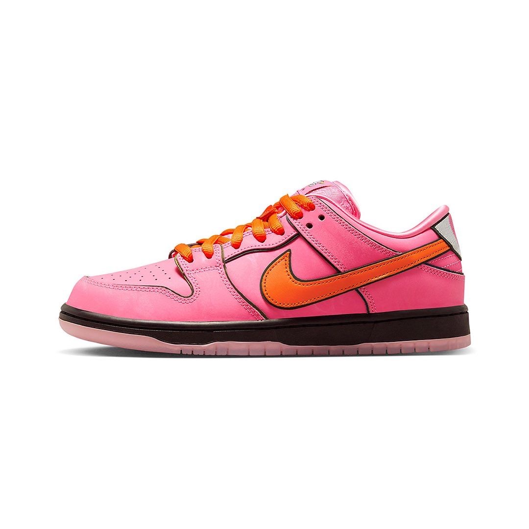 Nike x The Powerpuff Girls SB Dunk Low Pro QS Blossom, Nike x The Powerpuff Girls SB Dunk Low Pro QS Bubbles 착용 스타일 - 4
