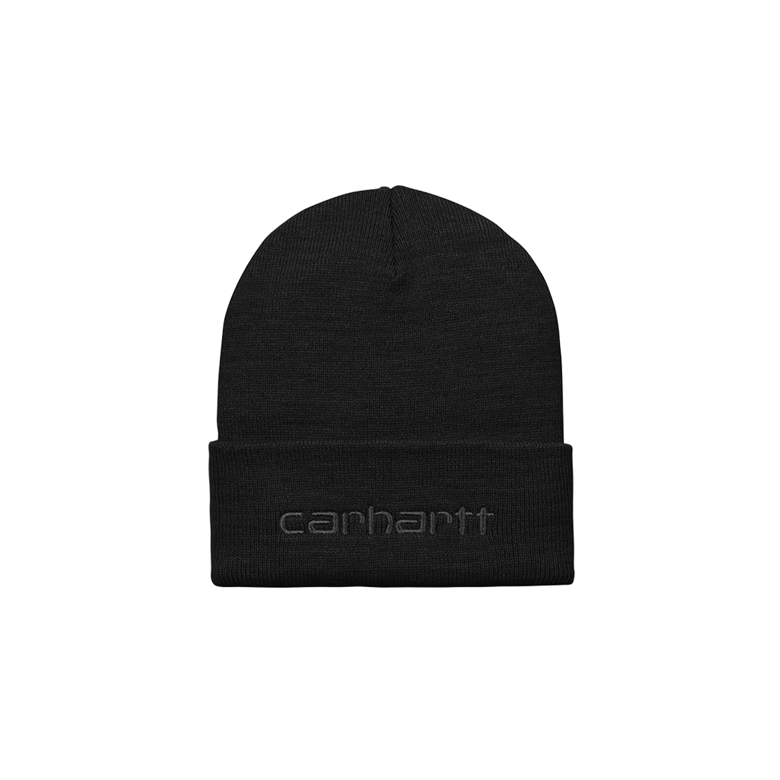 Carhartt WIP Script Beanie Black Black 상세 이미지 1