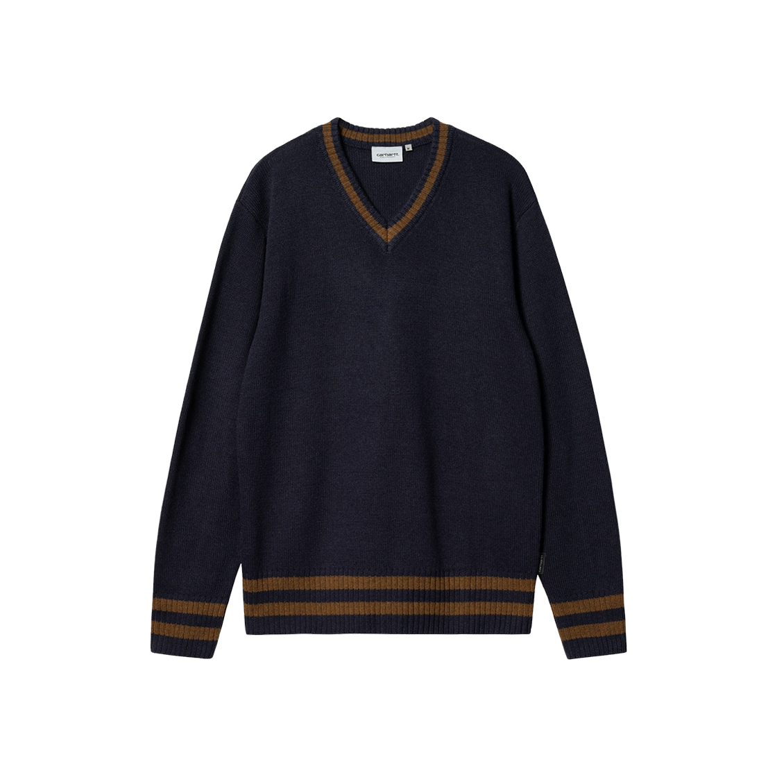 Carhartt WIP Stanford Sweater Dark Navy 상세 이미지 1