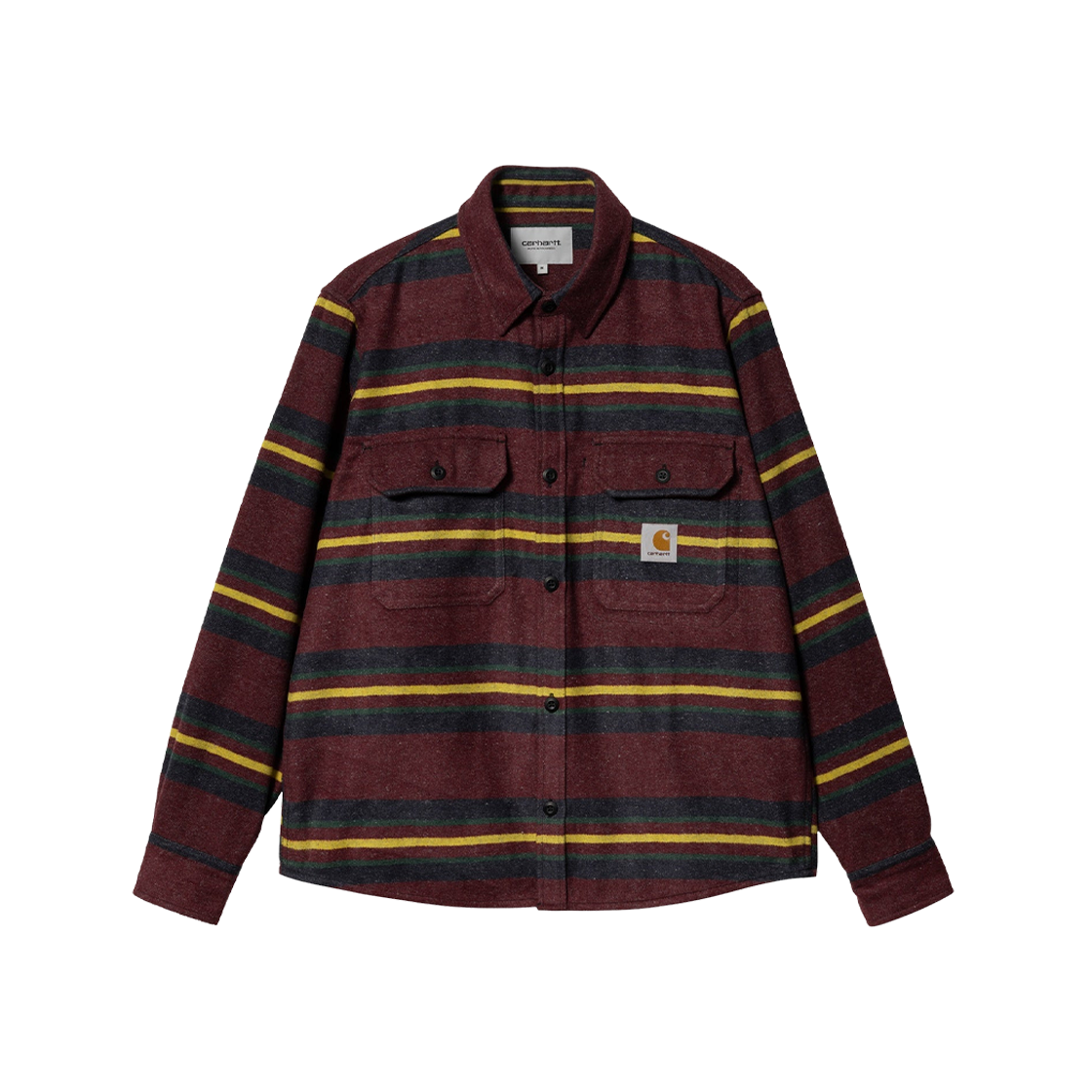 Carhartt WIP Oregon Stripe Shirt Jacket Bordeaux 상세 이미지 1