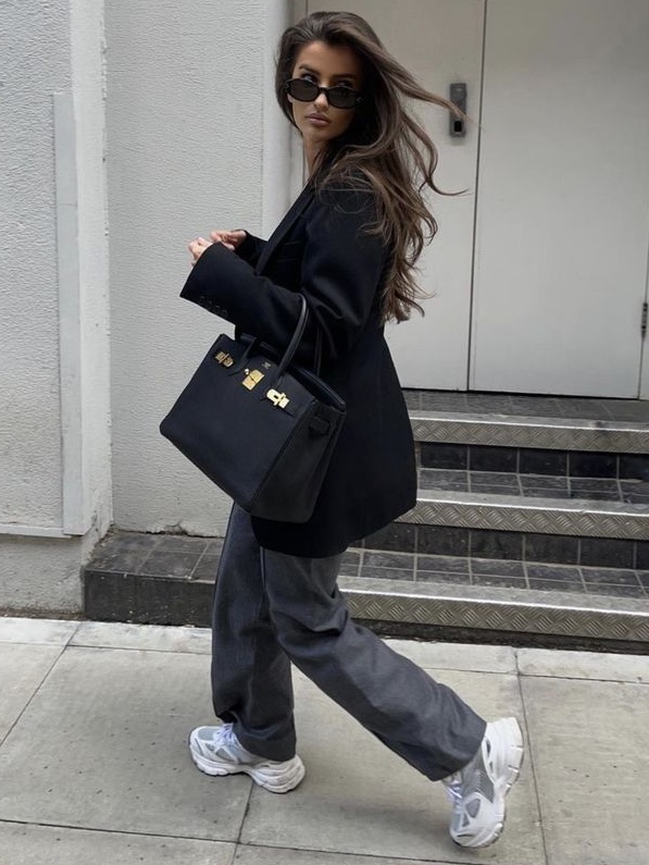 Hermes Birkin 25 Bag Togo & Gold, Hermes Birkin 25 Bag Togo & Gold Caban 착용 스타일 - 6