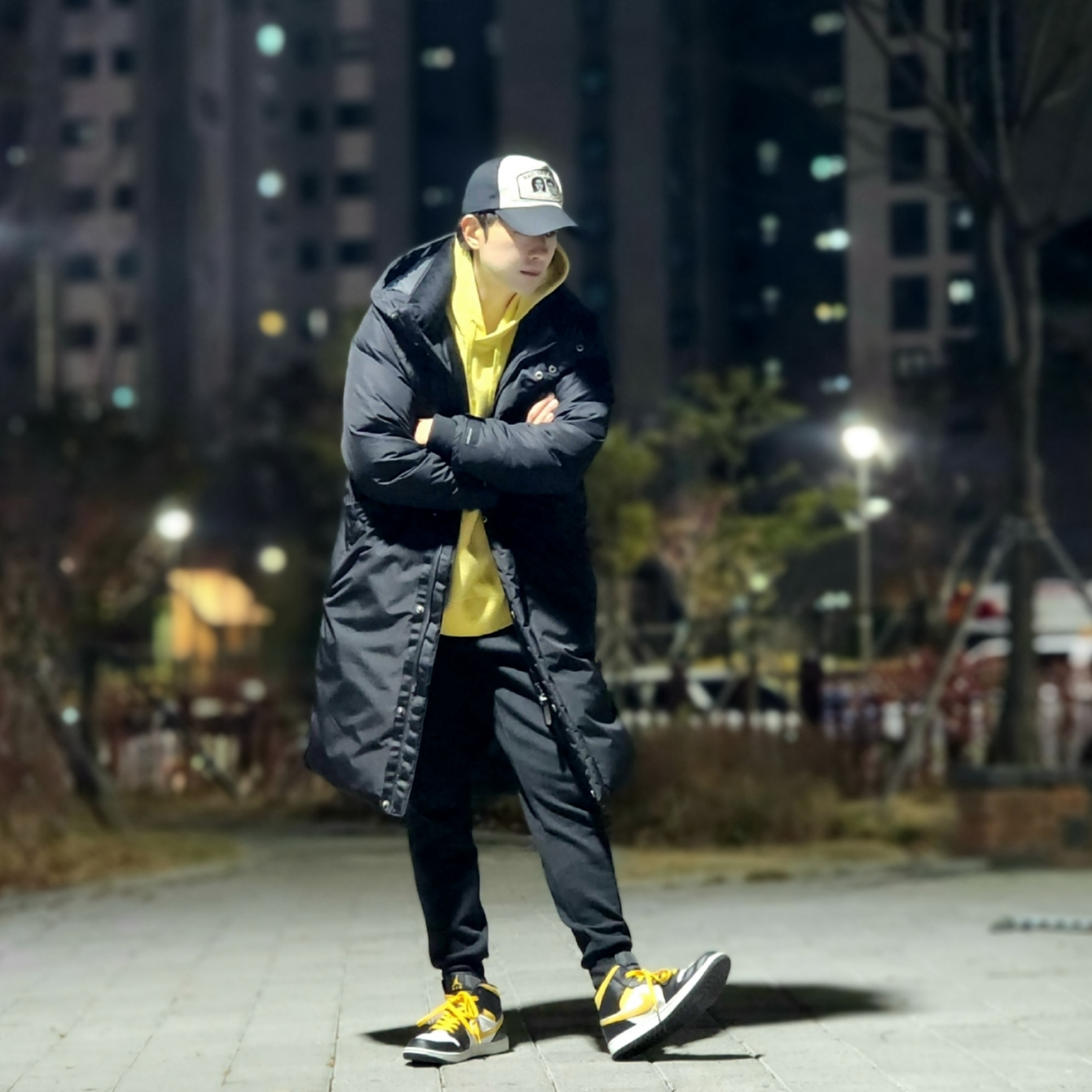 Nike NSW Club Fleece Pullover Hoodie Vivid Sulfur - US/EU, (GS) Jordan 1 Mid Pollen 착용 스타일 - 3
