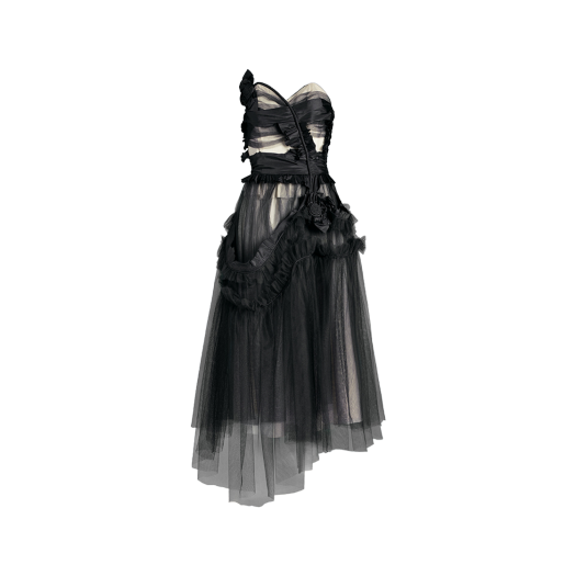 (W) 메종 마르지엘라 데코티크 코르셋 드레스 블랙