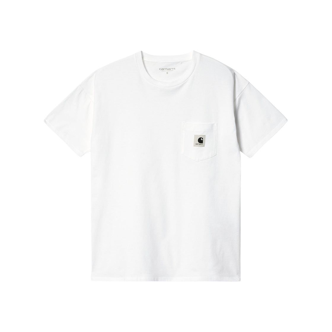 (W) Carhartt WIP Pocket T-Shirt White 상세 이미지 1