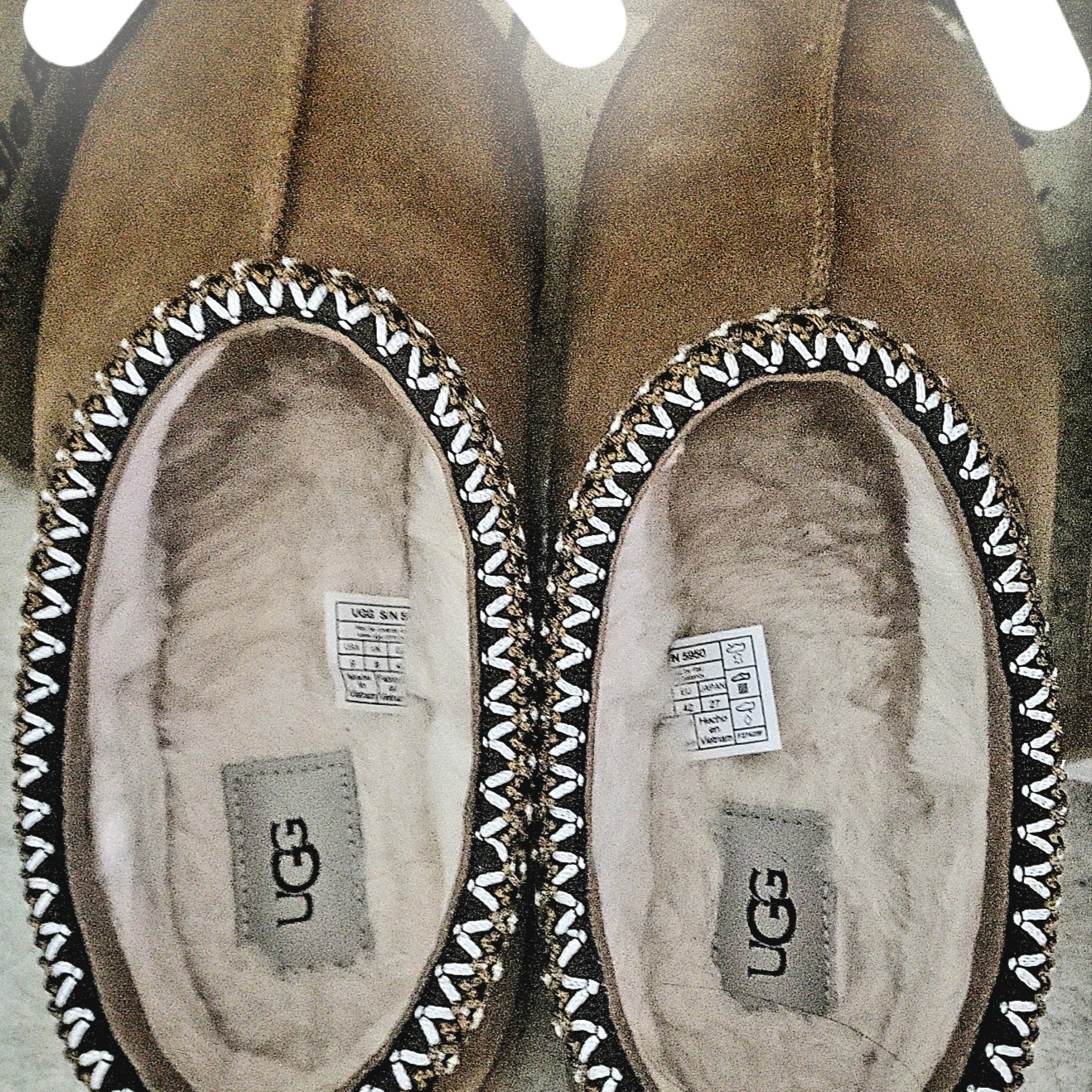 UGG Tasman Slipper Chestnut 착용 스타일