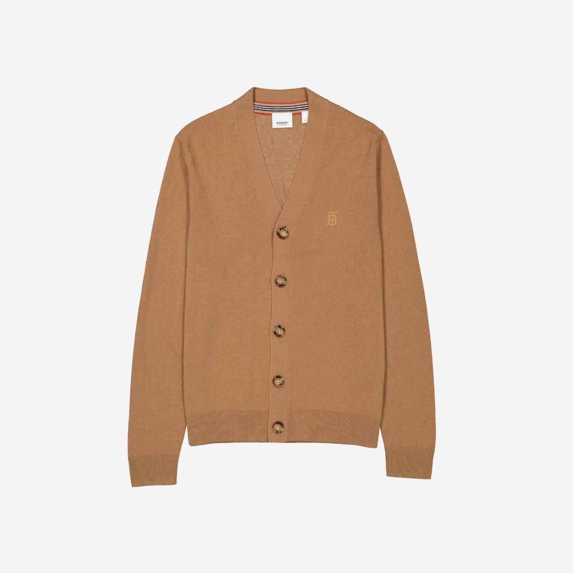 Burberry Barnwell Knit Cardigan Camel 상세 이미지 1