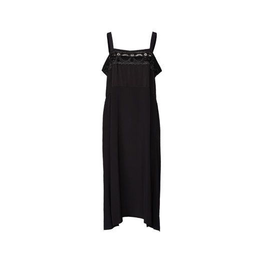 (W) 메종 마르지엘라 실크 비스코스 드레스 블랙