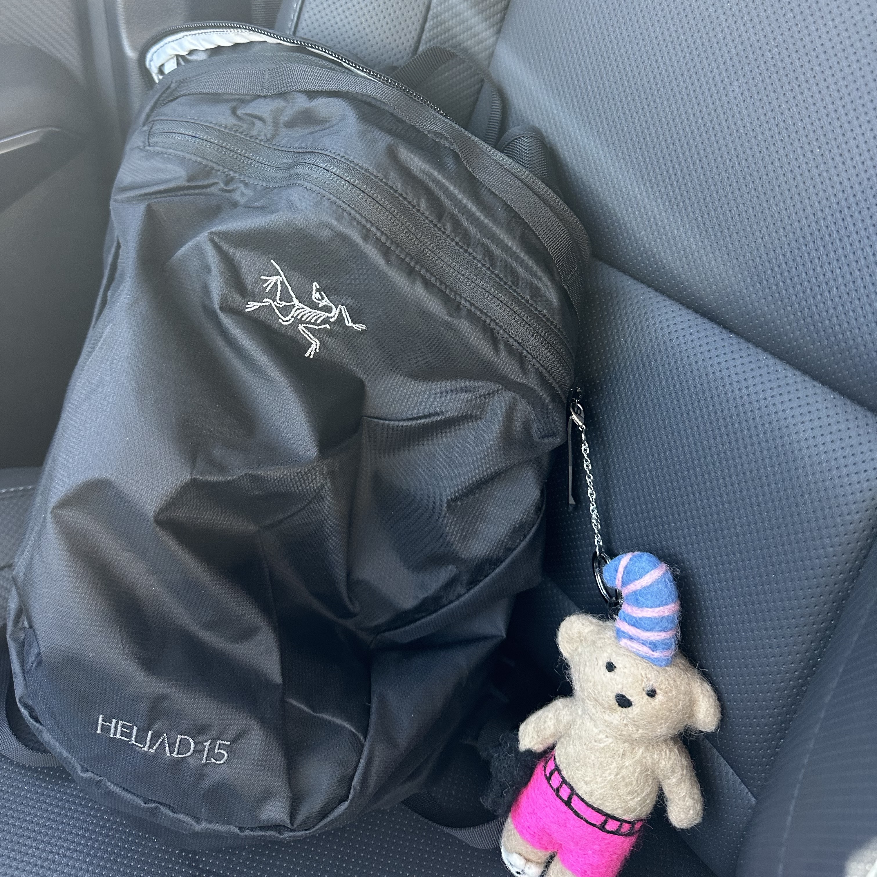Arc'teryx Heliad 15 Backpack Black 착용 스타일