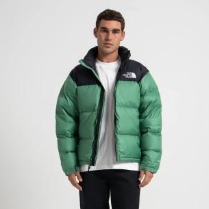 The North Face 1996 Retro Nuptse Jacket Deep Grass Green 착용 스타일