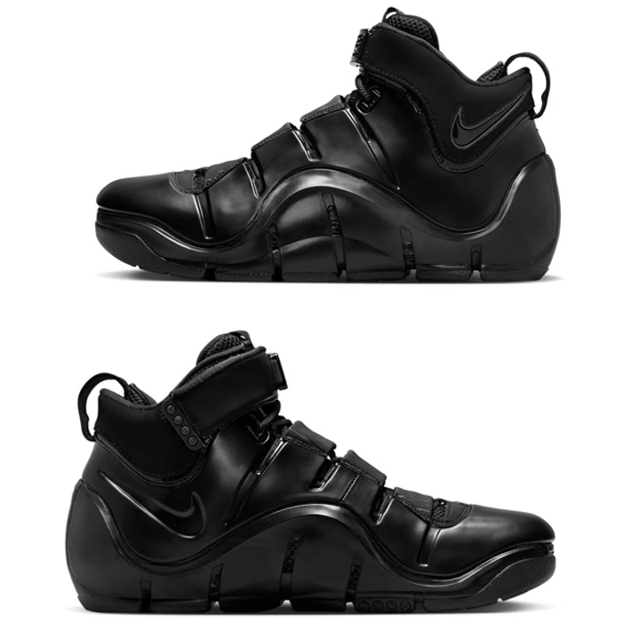 Nike LeBron 4 Black and Anthracite 착용 스타일 - 3