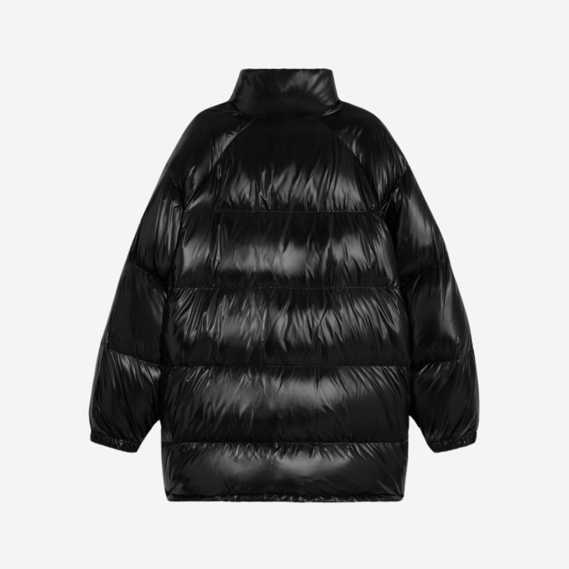 (W) Celine Long Triomphe Down Jacket in Lightweight Nylon Black 상세 이미지 2