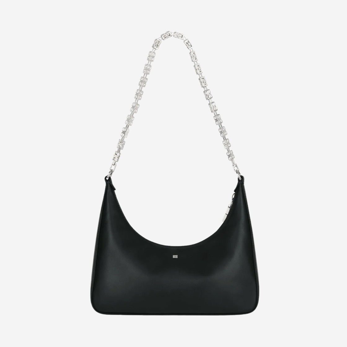 Givenchy Small Moon Cut Out Bag in Leather with Chain Black 상세 이미지 3