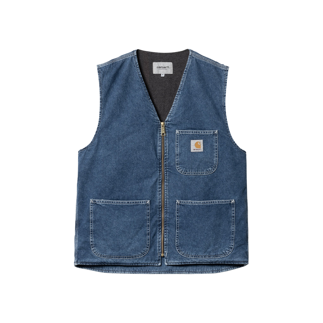 Carhartt WIP Chore Vest Blue Stone Washed 상세 이미지 1