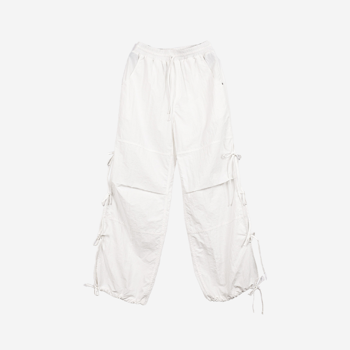 23SMPT003 Saenginstudios Knot Ribbon Pants White