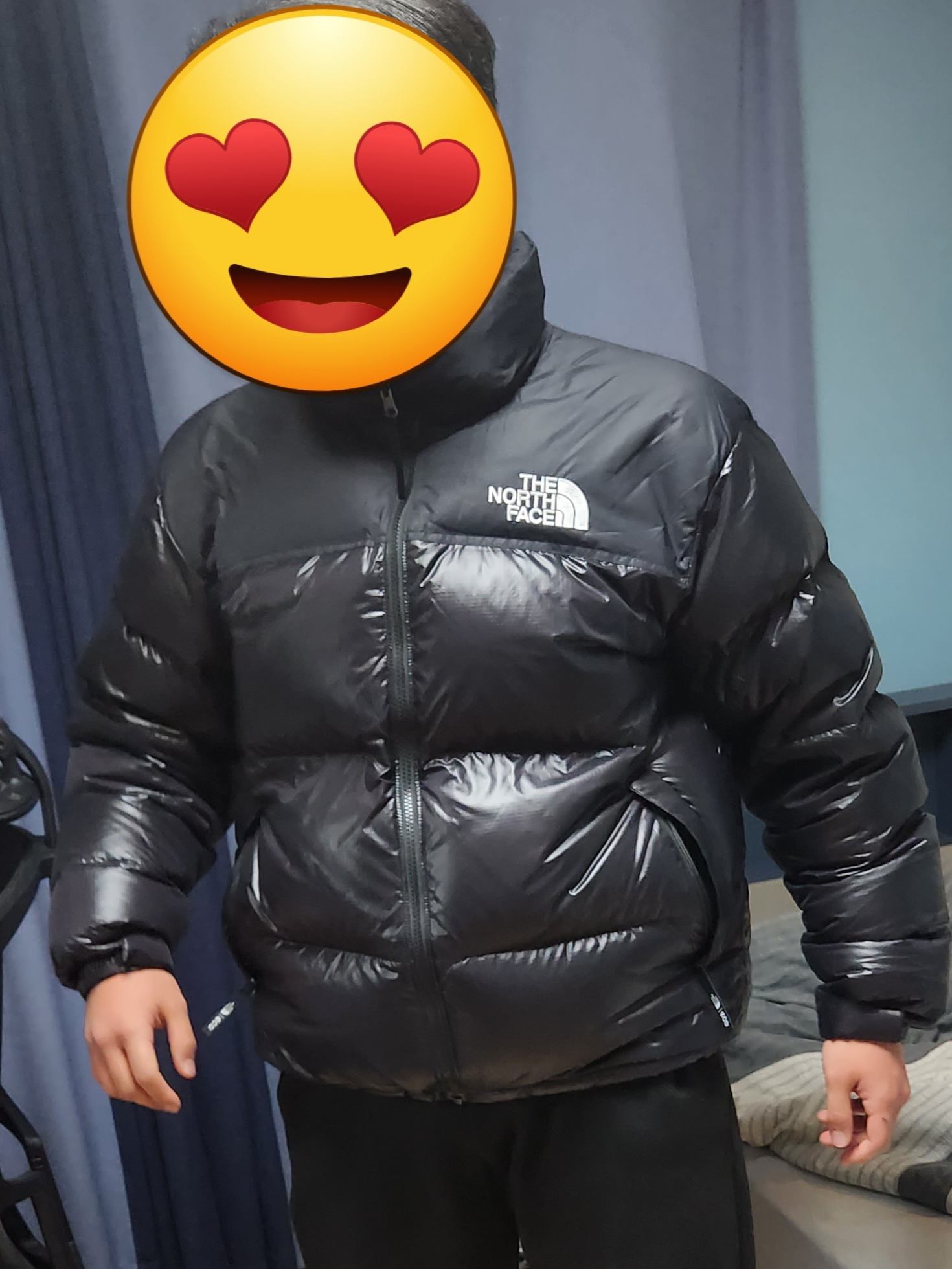 The North Face 1996 Eco Nuptse Jacket Real Black 착용 스타일