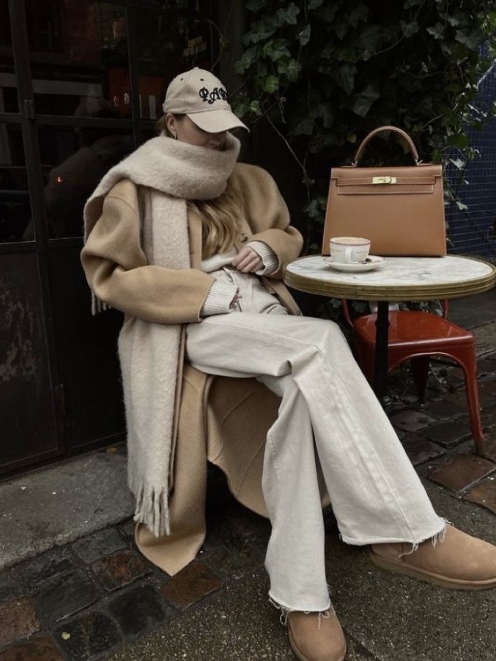 Hermes Birkin 25 Bag Togo & Gold, Hermes Birkin 25 Bag Togo & Gold Caban 착용 스타일 - 4