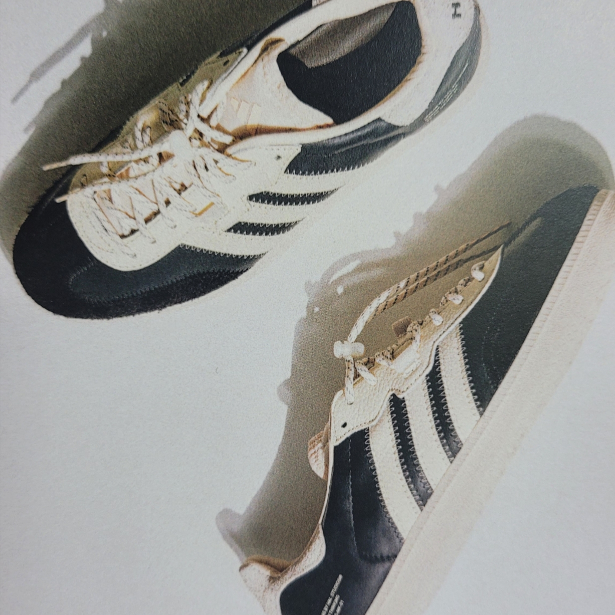 Adidas x Hal Studios Velosamba Core Black Wonder White 착용 스타일 - 3