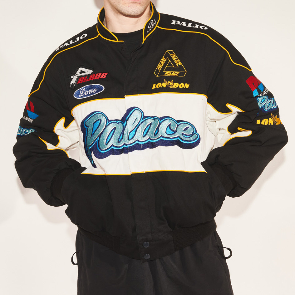 Palace Fast Cotton Jacket Black - 23SS, Palace Pro Shell Jacket Navy - 23FW 착용 스타일 - 5