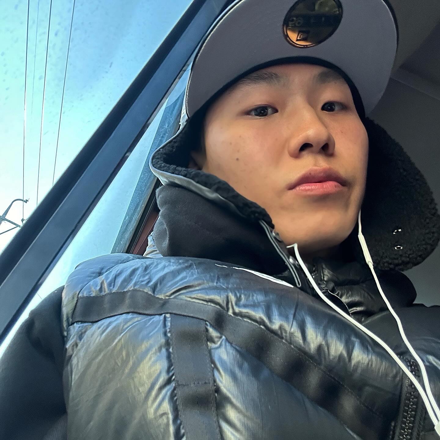 Supreme Leather Earflap Box Logo New Era Black - 22FW 착용 스타일 - 2