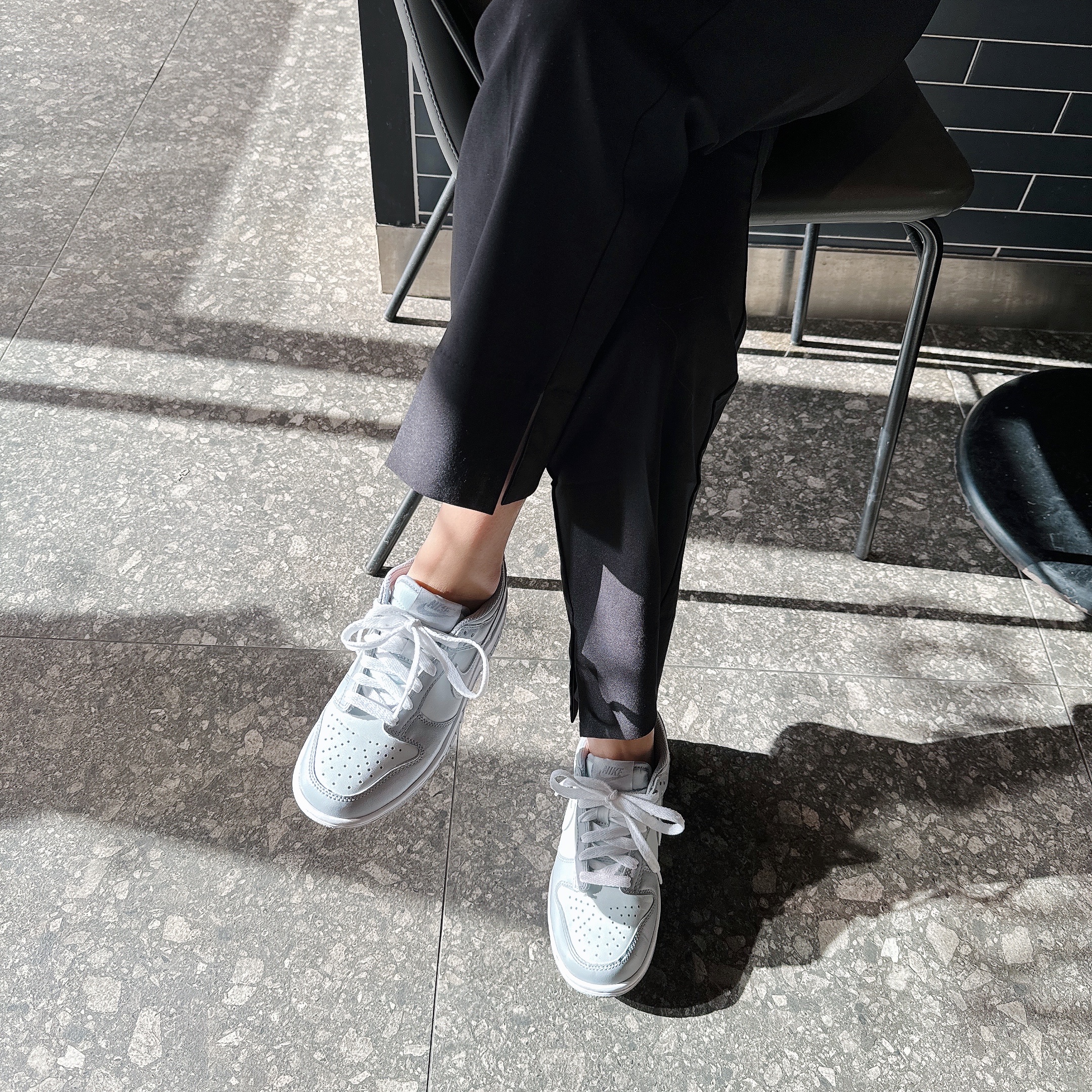 (GS) Nike Dunk Low Wolf Grey 착용 스타일